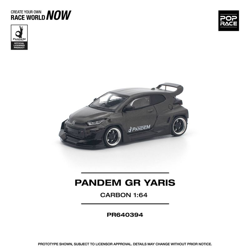 1:64 Pop Race Limited - Pandem GR Yaris, carbon edition 1:64 Pop Race Limited - Pandem GR Yaris, carbon edition