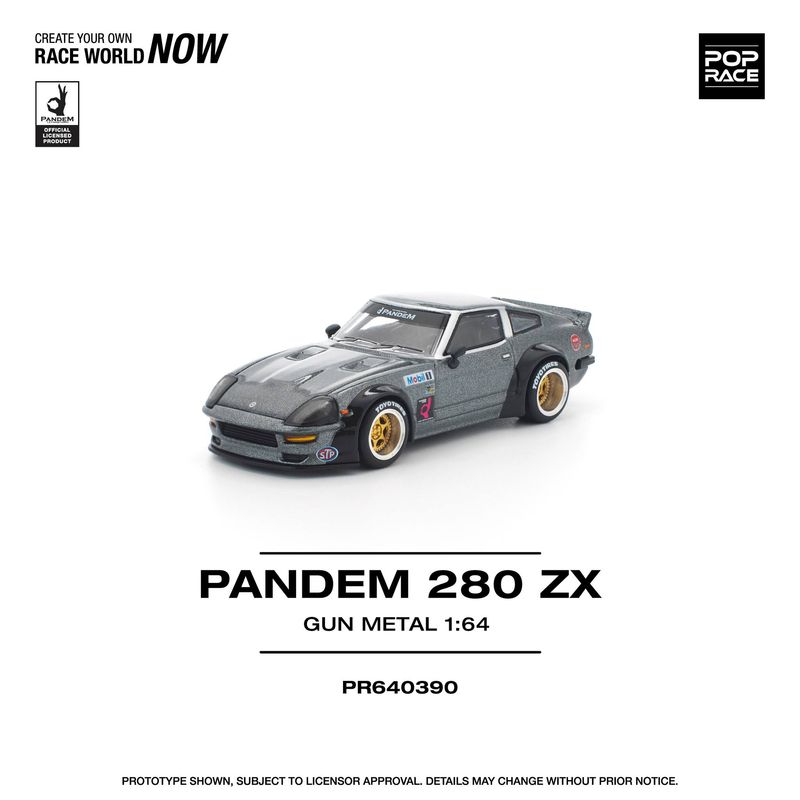 1:64 Pop Race Limited - Pandem 280ZX, gun metal 1:64 Pop Race Limited - Pandem 280ZX, gun metal