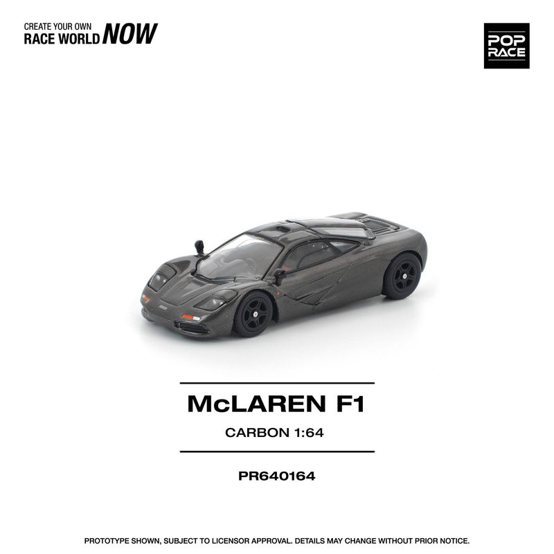 1:64 Pop Race Limited - McLaren F1, carbon edition 1:64 Pop Race Limited - McLaren F1, carbon edition