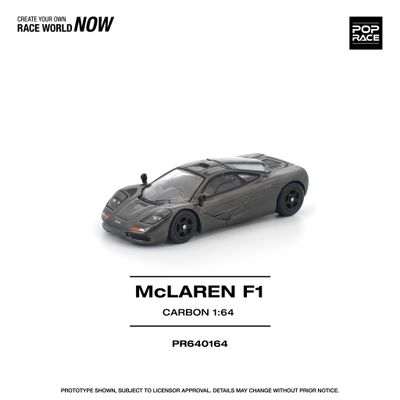 1:64 Pop Race Limited - McLaren F1, carbon edition 1:64 Pop Race Limited - McLaren F1, carbon edition
