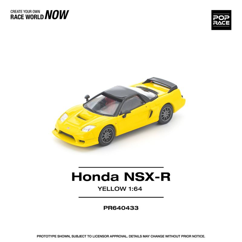 1:64 Pop Race Limited - Honda NSX-R, yellow 1:64 Pop Race Limited - Honda NSX-R, yellow
