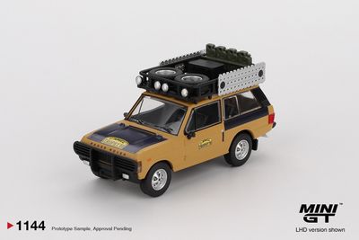 1:64 Mini GT - 1981 Range Rover C.Swoboda & K. Mentel Winner Camel Trophy Sumatra *Blister packaging*