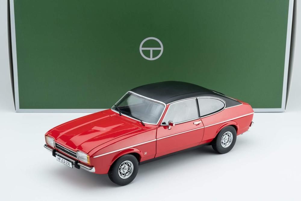 1:18 Touring Model Cars - Ford Capri II Ghia 3.0 (1974 - 1977)  - spanisch red with vinyl top black 1:18 Touring Model Cars - Ford Capri II Ghia 3.0 (1974 - 1977)  - spanisch red with vinyl top black