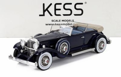 1:43 Kess Model - 1932 Packard 904 Custom Dietrich Duel Cowl Sport Pheaton Open Blue