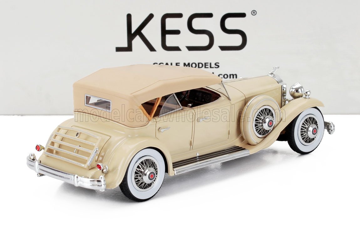 1:43 Kess Model - 1932 Packard 904 Custom Dietrich Duel Cowl Sport Pheaton Closed Beige