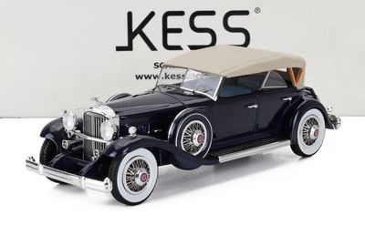 1:43 Kess Model - 1932 Packard 904 Custom Dietrich Duel Cowl Sport Pheaton Closed Blue 1:43 Kess Model - 1932 Packard 904 Custom Dietrich Duel Cowl Sport Pheaton Closed Blue