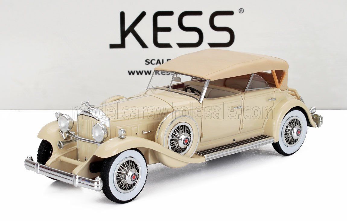 1:43 Kess Model - 1932 Packard 904 Custom Dietrich Duel Cowl Sport Pheaton Closed Beige
