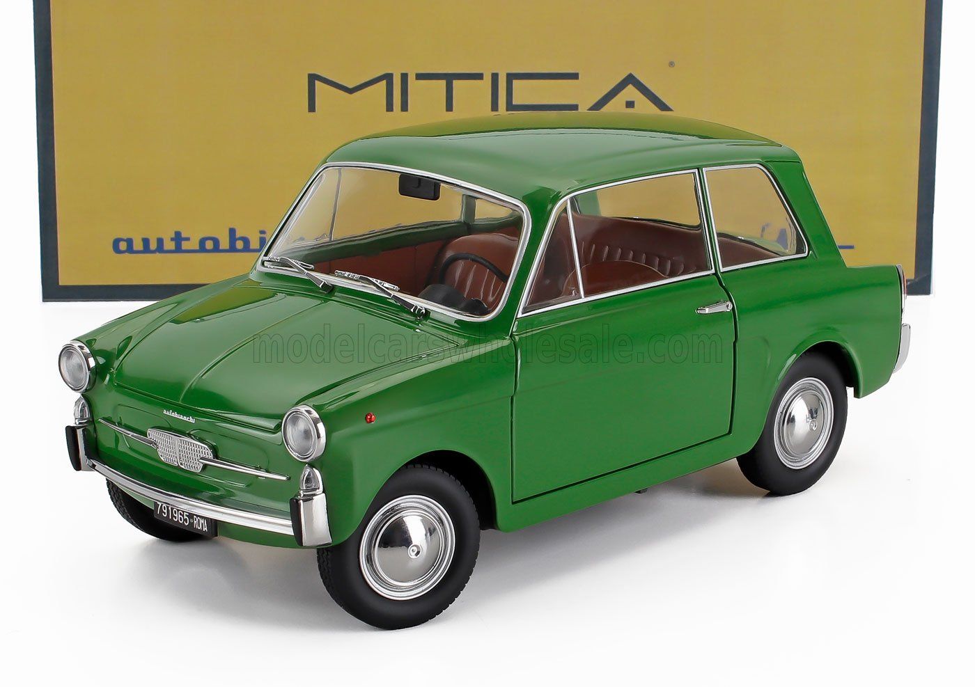 1:18 Mitica Diecast - 1962 Autobianchi Bianchina 4 Posti Berlina Green