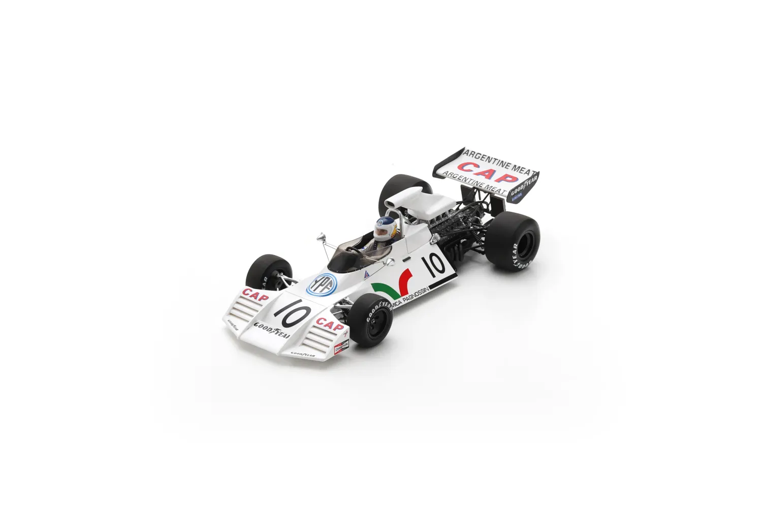 1:18 Spark - Brabham BT42 No.10 3rd French GP 1973 Carlos Reutemann 1:18 Spark - Brabham BT42 No.10 3rd French GP 1973 Carlos Reutemann