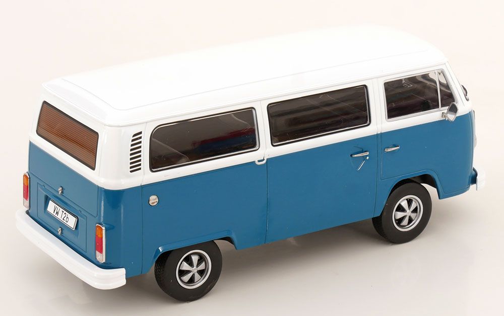 1:18 KK Scale - VW Bus T2b Fuchs-Felgen 1972 blau/weiß
