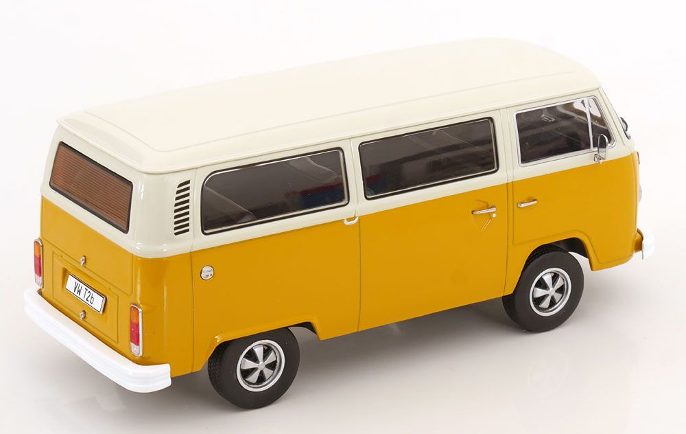 1:18 KK Scale - VW Bus T2b Fuchs-Felgen 1972 gelb/weiß