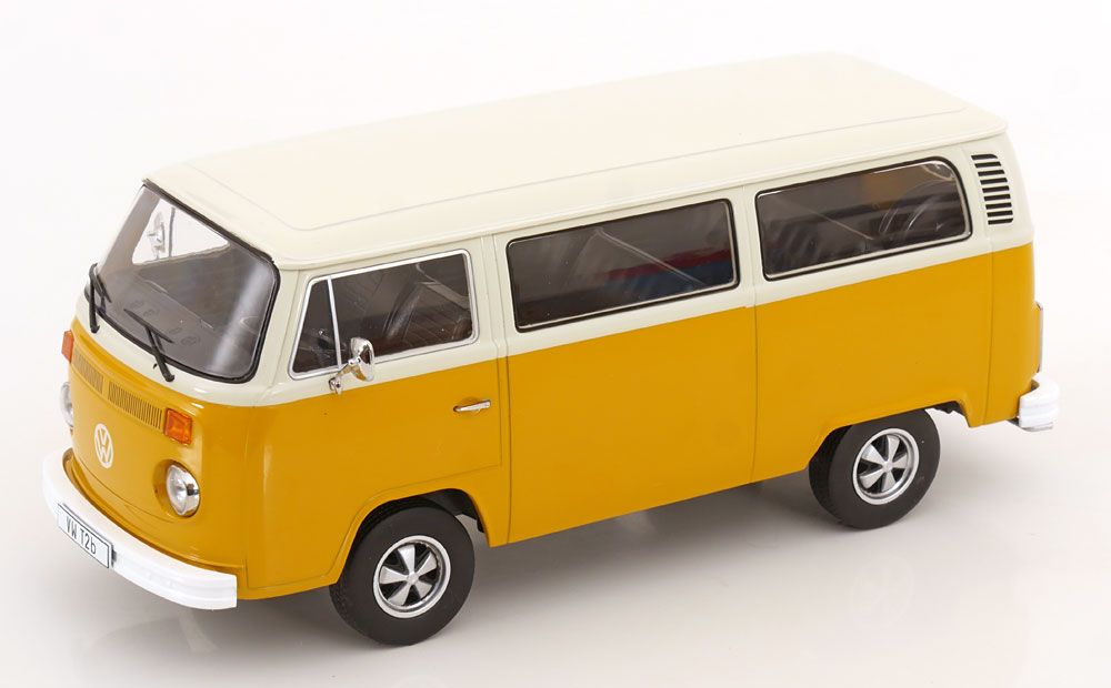 1:18 KK Scale - VW Bus T2b Fuchs-Felgen 1972 gelb/weiß