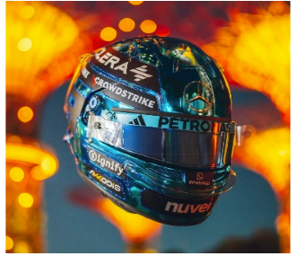 1:5 Spark Helmet - Mercedes-AMG PETRONAS F1 Team - George Russell - Singapore GP 2025