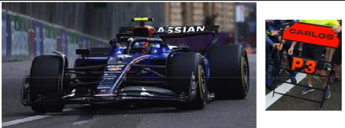 1:43 Spark - Williams FW47 No.55 Williams Racing 3rd Azerbaijan GP 2025 Carlos Sainz *with Pit Board*
