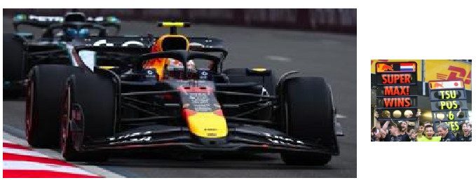 1:43 Spark - Red Bull Racing RB21 No.1 Oracle Red Bull Racing Winner Azerbaijan GP 2025 Max Vestappen *with Pit Board*