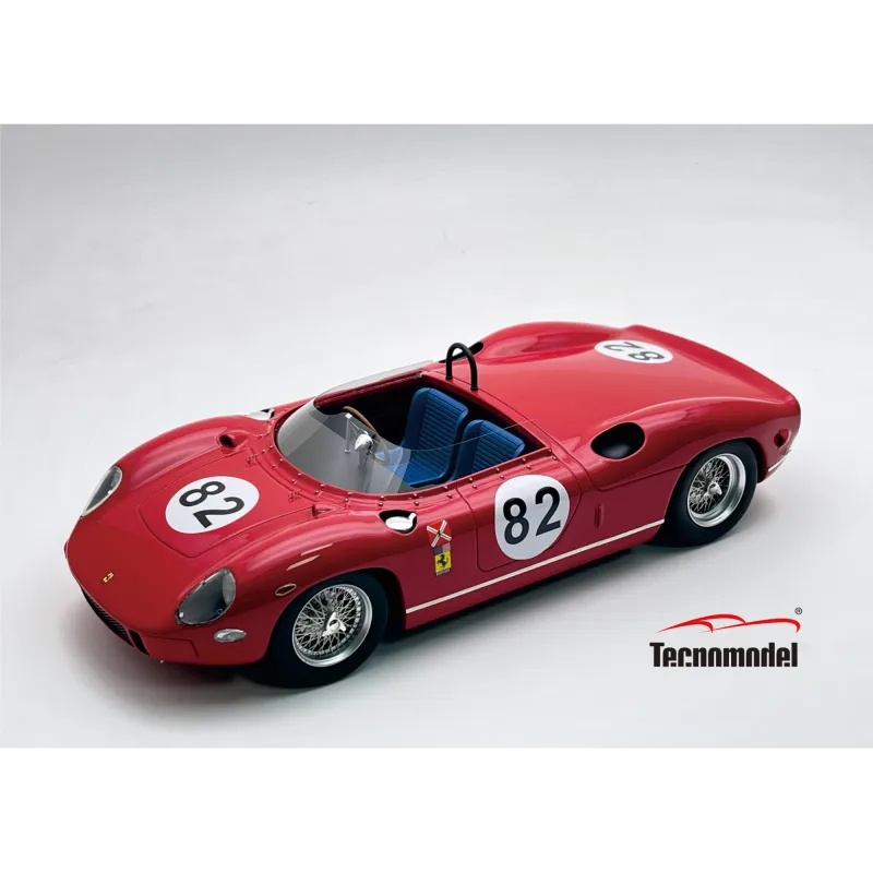1:18 Tecnomodel - Ferrari 330P 4.0L V12 Team N.A.R.T. North american Racing #82 500km Bridgehampton 1964 J. Fulp 1:18 Tecnomodel - Ferrari 330P 4.0L V12 Team N.A.R.T. North american Racing #82 500km Bridgehampton 1964 J. Fulp