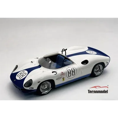 1:18 Tecnomodel - Ferrari 330P 4.0L V12 Team N.A.R.T. North american Racing #88 2000km DAytona 1965 D. Piper - M. Hensgen