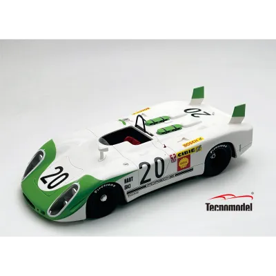 1:18 Tecnomodel - Porsche 908/02 3.0L Flunder Spider Team Porsche System Engineering #20 24h Le Mans 1969 J. Siffert - B. Redman