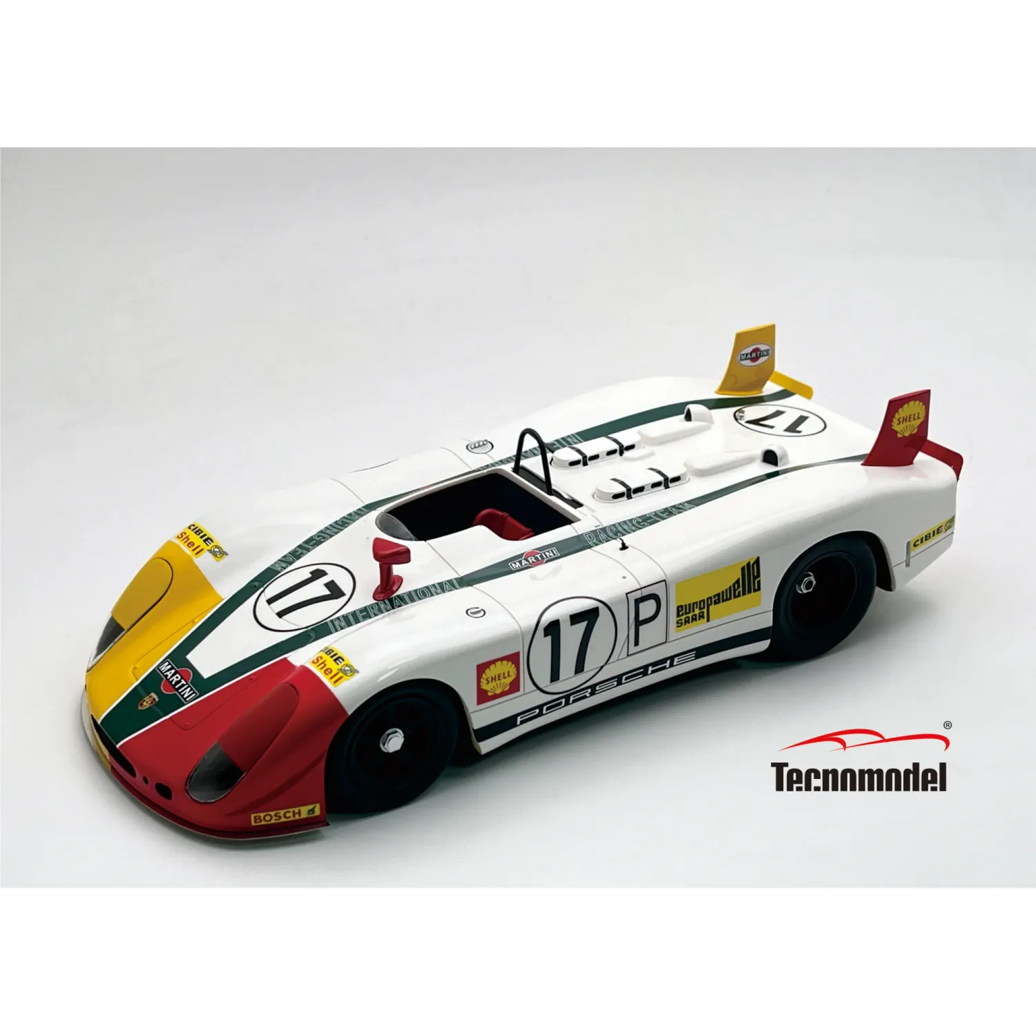 1:18 Tecnomodel - Porsche 908/02 3.0L Flunder Spider Team Martini International Racing #17 Hockenheim 1970 G. Larrouse