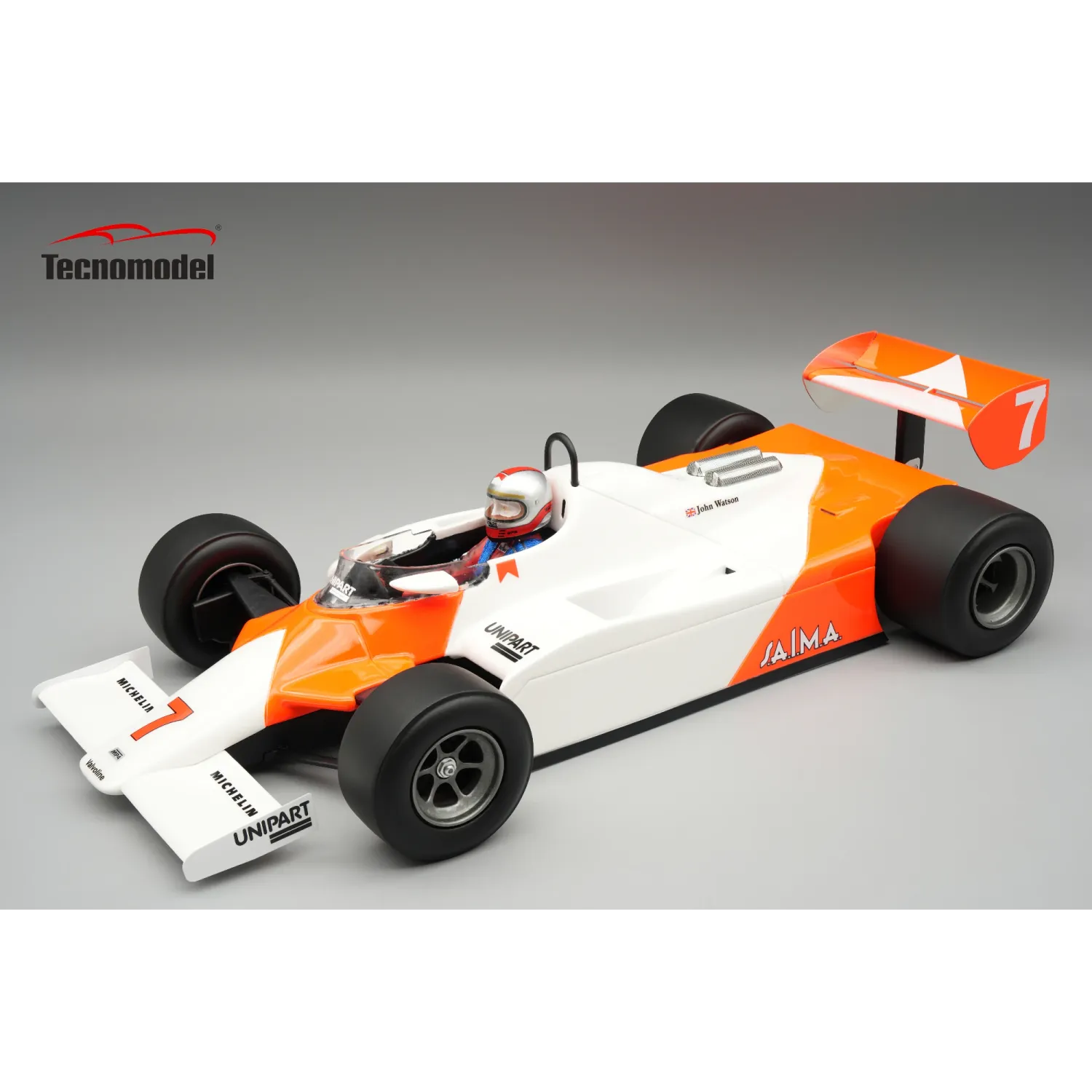 1:18 Tecnomodel - McLaren F1 MP4/1B Ford Cosworth #8 Monaco GP 1982 J. Watson *With Driver Figure* *Inkl. Decals*