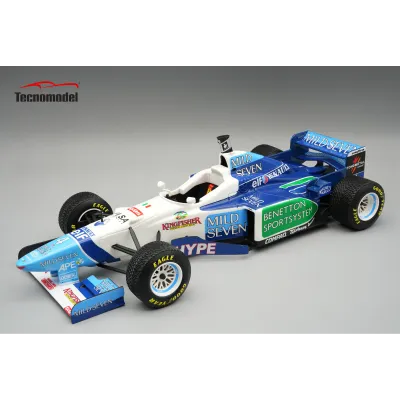 1:18 Tecnomodel - Benetton F1 B196 Team renault Mild Seven #4 Spanish GP 1996 G. Berger *With Rain Tires* 1:18 Tecnomodel - Benetton F1 B196 Team renault Mild Seven #4 Spanish GP 1996 G. Berger *With Rain Tires*