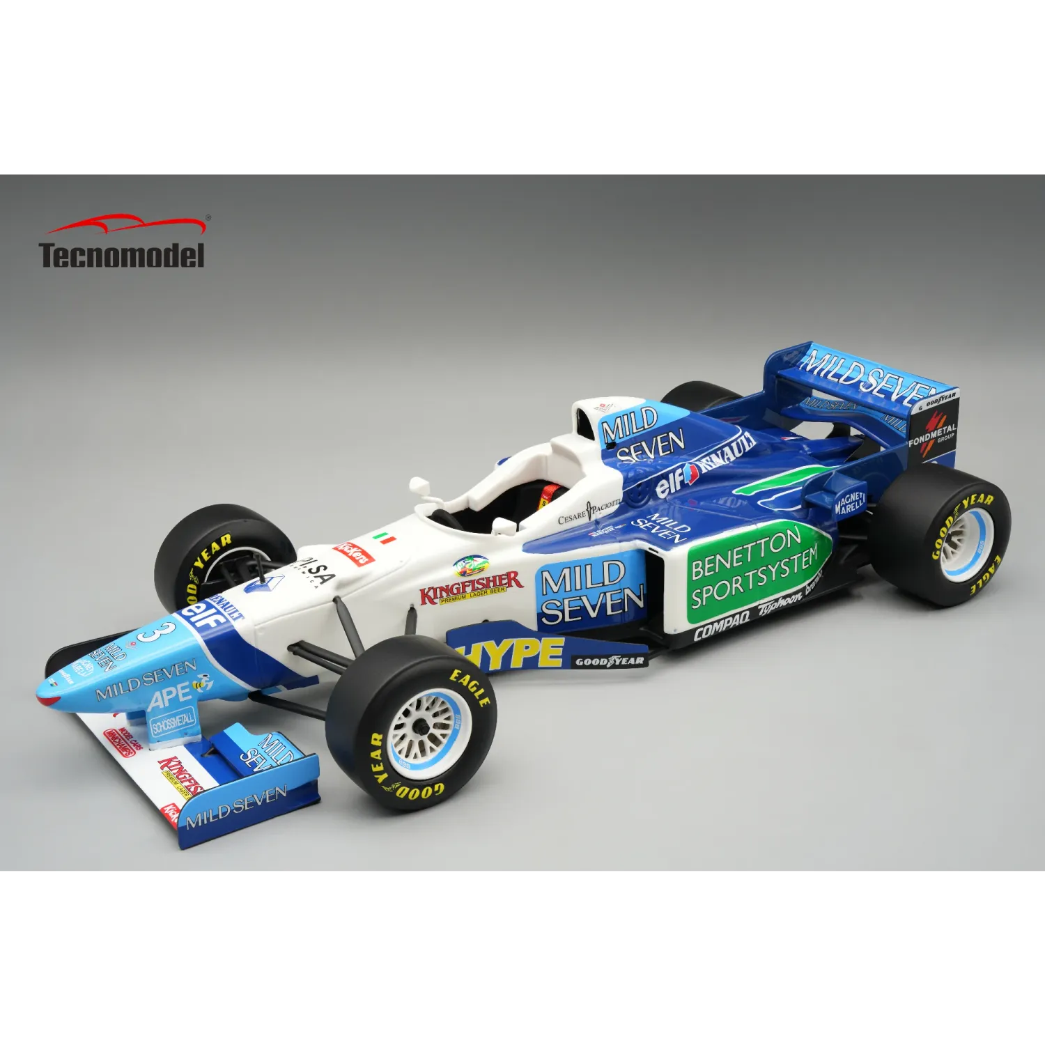 1:18 Tecnomodel - Benetton F1 B196 Team renault Mild Seven #3 Agentina GP 1996 J. Alesi 1:18 Tecnomodel - Benetton F1 B196 Team renault Mild Seven #3 Agentina GP 1996 J. Alesi