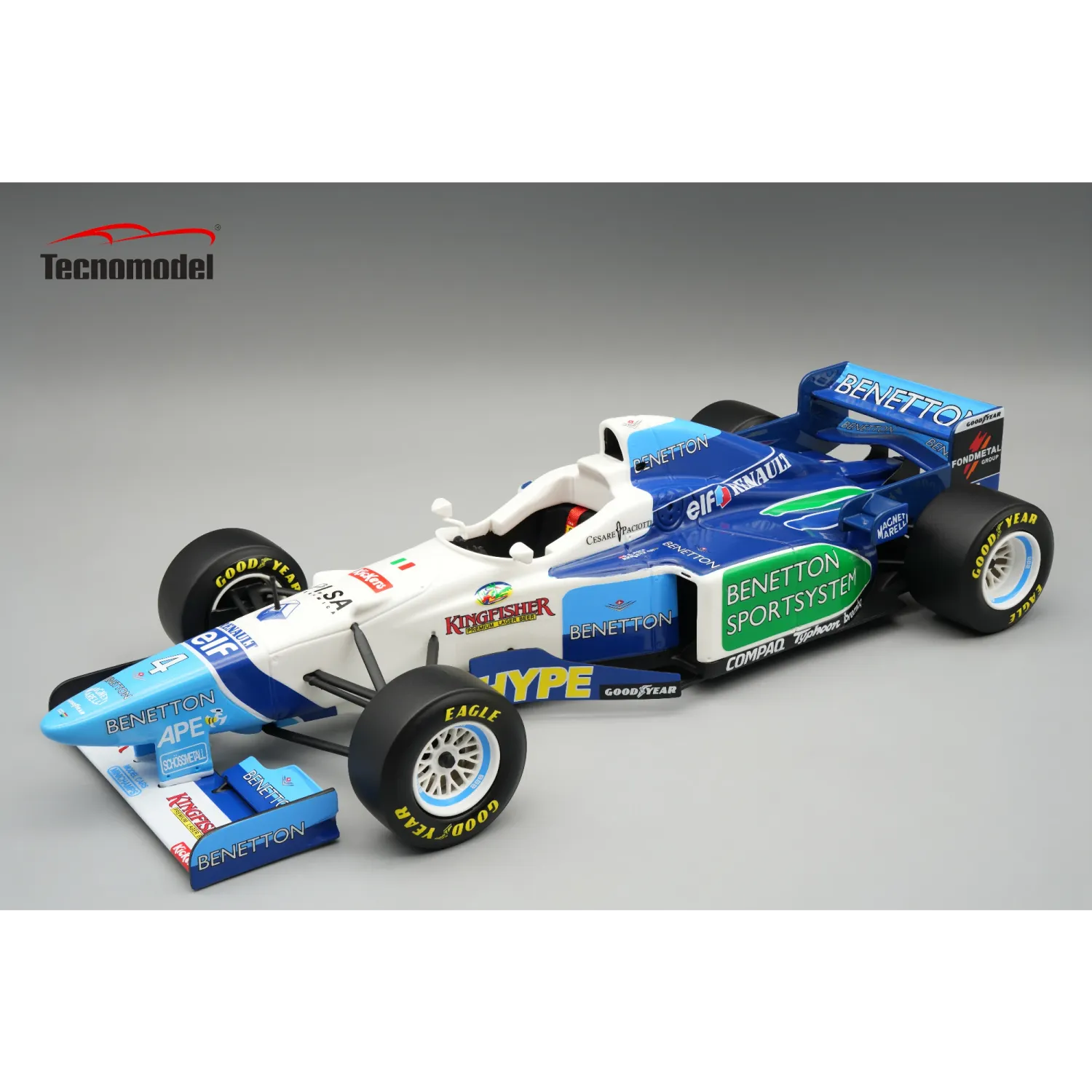 1:18 Tecnomodel - Benetton F1 B196 Team renault Mild Seven #4 Monaco GP 1996 G. Berger