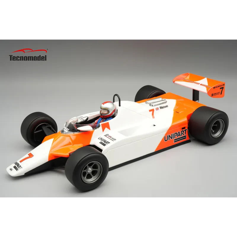 1:18 Tecnomodel - McLaren F1 MP4/1B Ford Cosworth #7 Winner USA Detroit GP 1982 J. Watson *With Driver Figure* *Inkl. Decals* 1:18 Tecnomodel - McLaren F1 MP4/1B Ford Cosworth #7 Winner USA Detroit GP 1982 J. Watson *With Driver Figure* *Inkl. Decals*