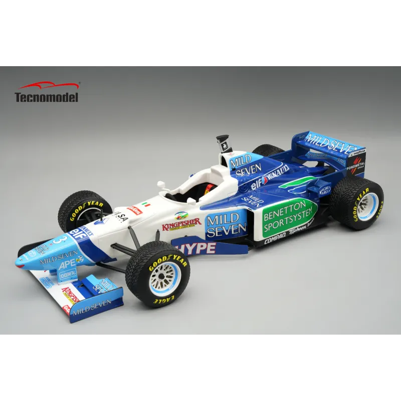 1:18 Tecnomodel - Benetton F1 B196 Team renault Mild Seven #3 Brazilian GP 1996 J. Alesi *With Rain Tires* 1:18 Tecnomodel - Benetton F1 B196 Team renault Mild Seven #3 Brazilian GP 1996 J. Alesi *With Rain Tires*