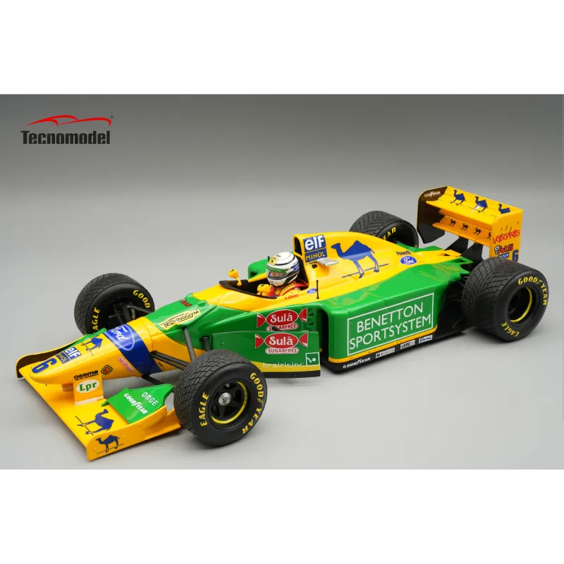1:18 Tecnomodel - Benetton F1 B193 Team Benetton Ford #6 3rd British GP 1993 R. Patrese *With Rain Tires* *With Driver Figure* 1:18 Tecnomodel - Benetton F1 B193 Team Benetton Ford #6 3rd British GP 1993 R. Patrese *With Rain Tires* *With Driver Figure*