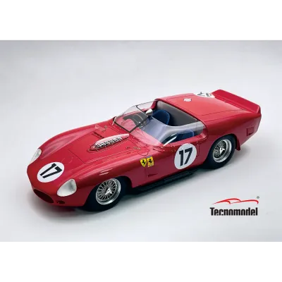 1:18 Tecnomodel - Ferrari 250 TR61 3.0L V12 Spider Team N.A.R.T. North American Racing #17 24 le mans 1961 P. Rodriguez - R. Rodriguez