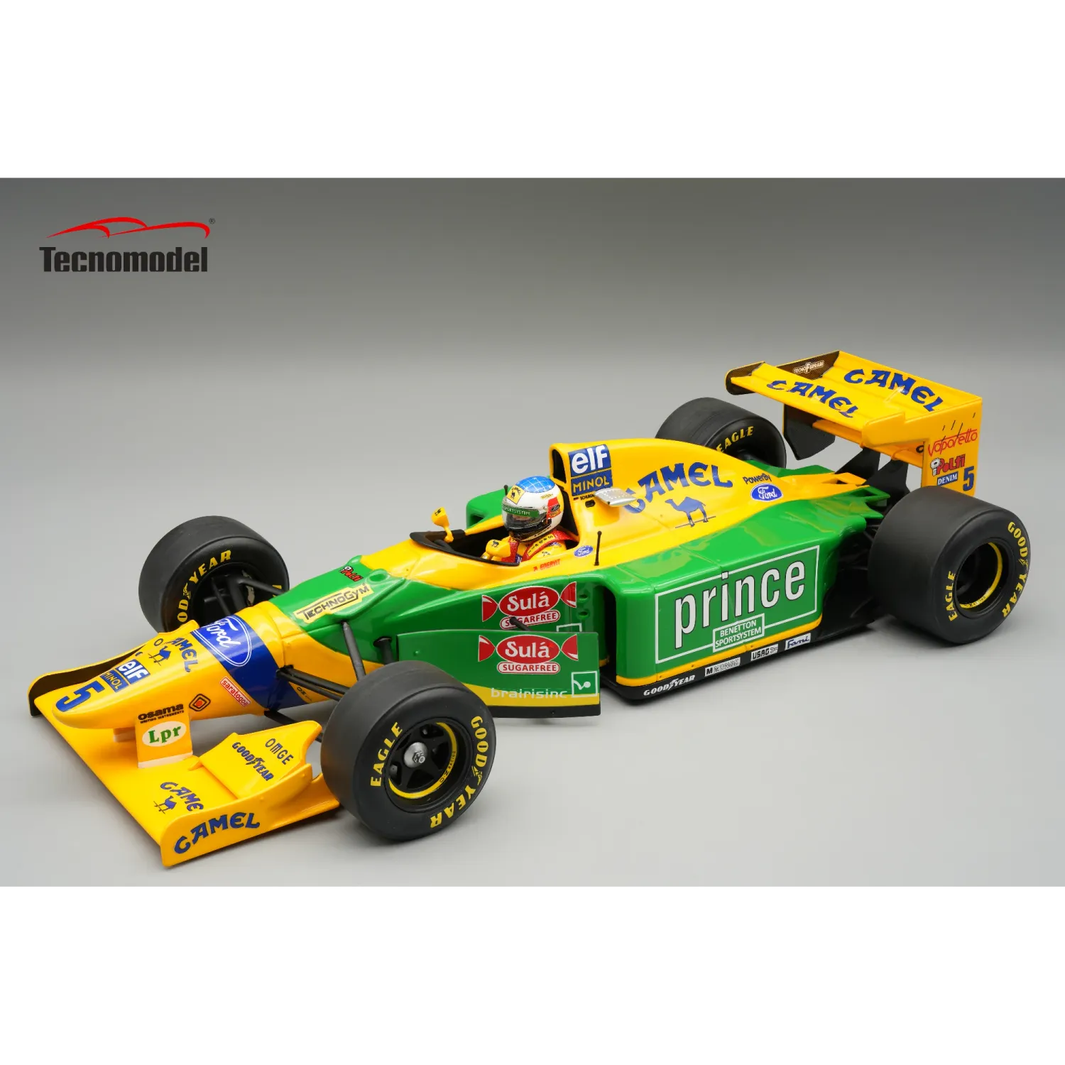 1:18 Tecnomodel - Benetton F1 B193 Team Benetton Ford #5 Hungarian GP 1993 M. Schumacher *With Driver Figure* 1:18 Tecnomodel - Benetton F1 B193 Team Benetton Ford #5 Hungarian GP 1993 M. Schumacher *With Driver Figure*