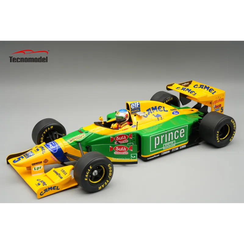 1:18 Tecnomodel - Benetton F1 B193 Team Benetton Ford #5 Hungarian GP 1993 M. Schumacher *With Driver Figure* 1:18 Tecnomodel - Benetton F1 B193 Team Benetton Ford #5 Hungarian GP 1993 M. Schumacher *With Driver Figure*