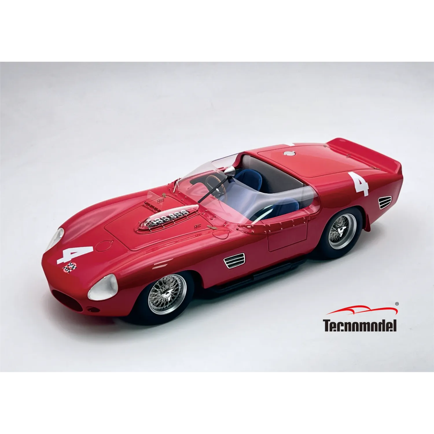 1:18 Tecnomodel - Ferrari 250 TR61 3.0L V12 Spider #4 Winner Pescara GP 1961 L. Bandini - G. Scarlatti