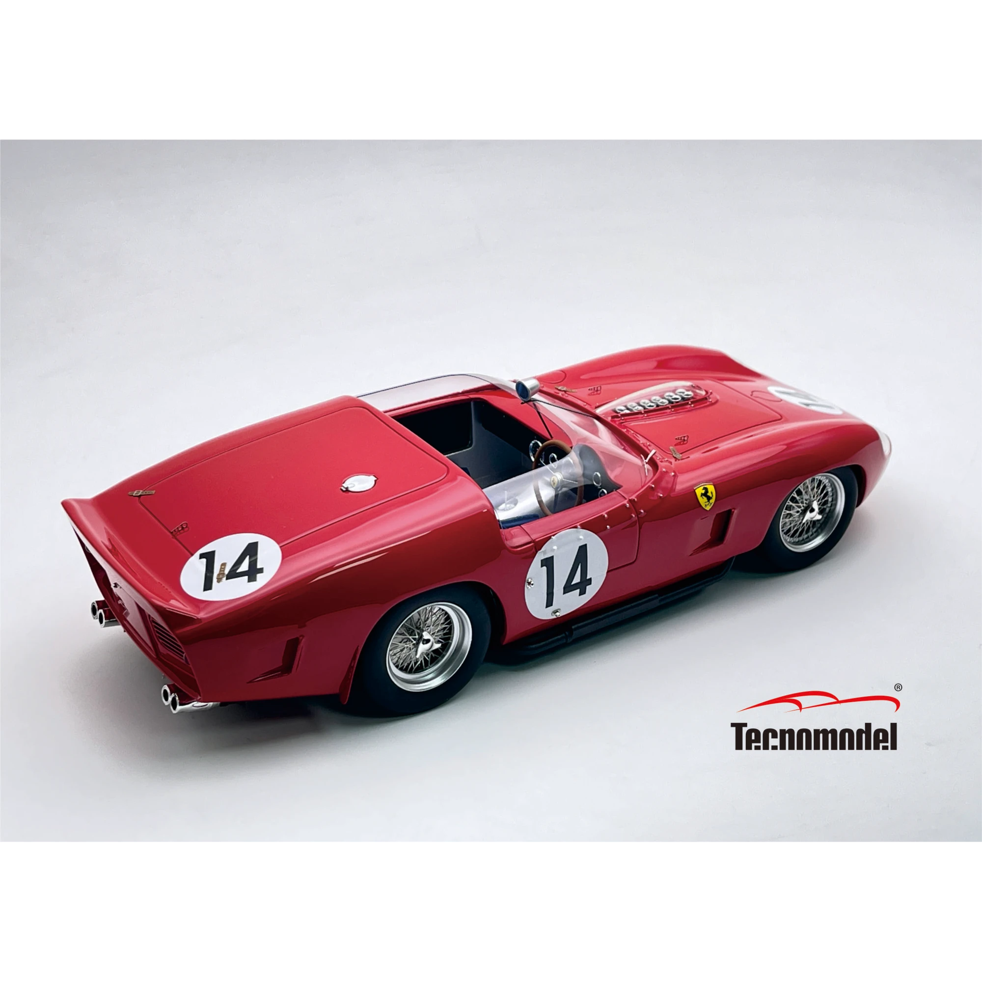 1:18 Tecnomodel - Ferrari 250 TR61 3.0L V12 Spider Team Sefac #14 Winner 12h Sebring 1961 O. Gendebien - P. Hill