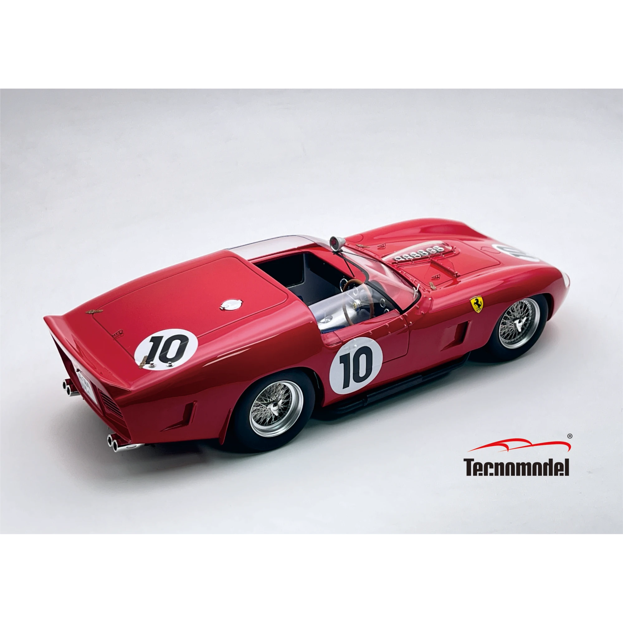 1:18 Tecnomodel - Ferrari 250 TR61 3.0L V12 Spider Team Sefac Winner 24h le Mans 1961 O. Gendebien - P. Hill