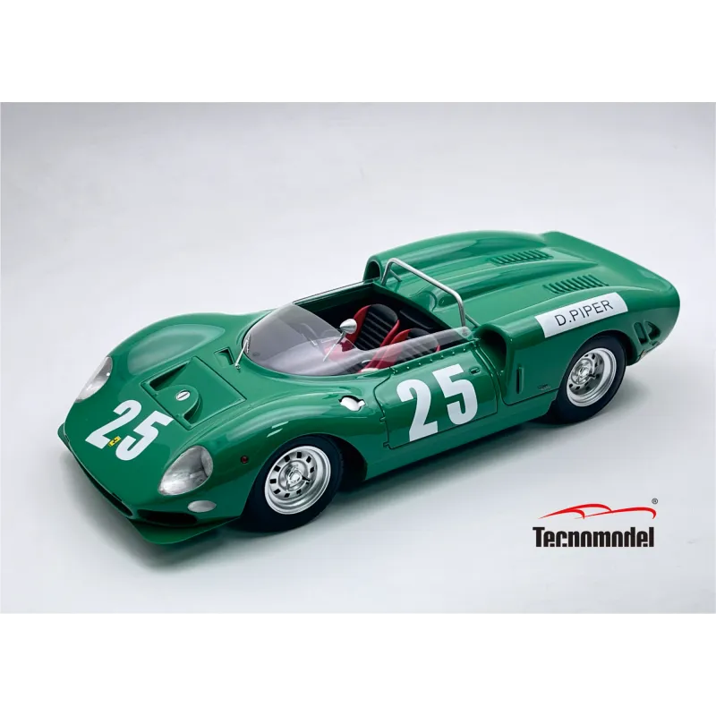 1:18 Tecnomodel - Ferrari 365 P2 4.4L V12 Spider #25 7th Guards Trophy Brands Hatch 1965 D. Piper 1:18 Tecnomodel - Ferrari 365 P2 4.4L V12 Spider #25 7th Guards Trophy Brands Hatch 1965 D. Piper
