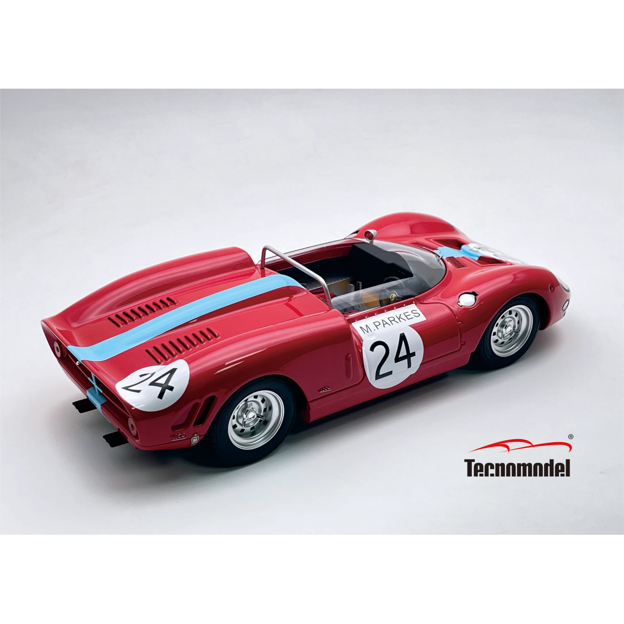 1:18 Tecnomodel - Ferrari 365 P2 4.4L V12 Spider #24 7th Guards Trophy Brands Hatch 1965 M. Parkes