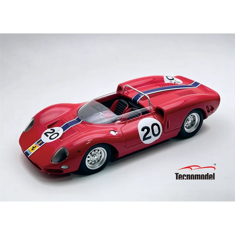 1:18 Tecnomodel - Ferrari 365 P2 4.4L V12 Spider #20 2nd 500km Bridgehamton 1965 P. Rodriguez 1:18 Tecnomodel - Ferrari 365 P2 4.4L V12 Spider #20 2nd 500km Bridgehamton 1965 P. Rodriguez