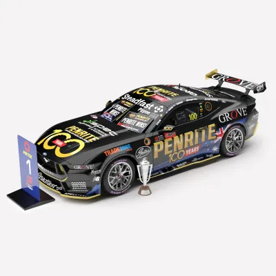 1:18 Authentic Collectables - Penrite Racing #100 Ford Mustang GT - 2025 Repco Bathurst 1000 Winner - Drivers: Matthew Payne / Garth Tander 1:18 Authentic Collectables - Penrite Racing #100 Ford Mustang GT - 2025 Repco Bathurst 1000 Winner - Drivers: Matthew Payne / Garth Tander