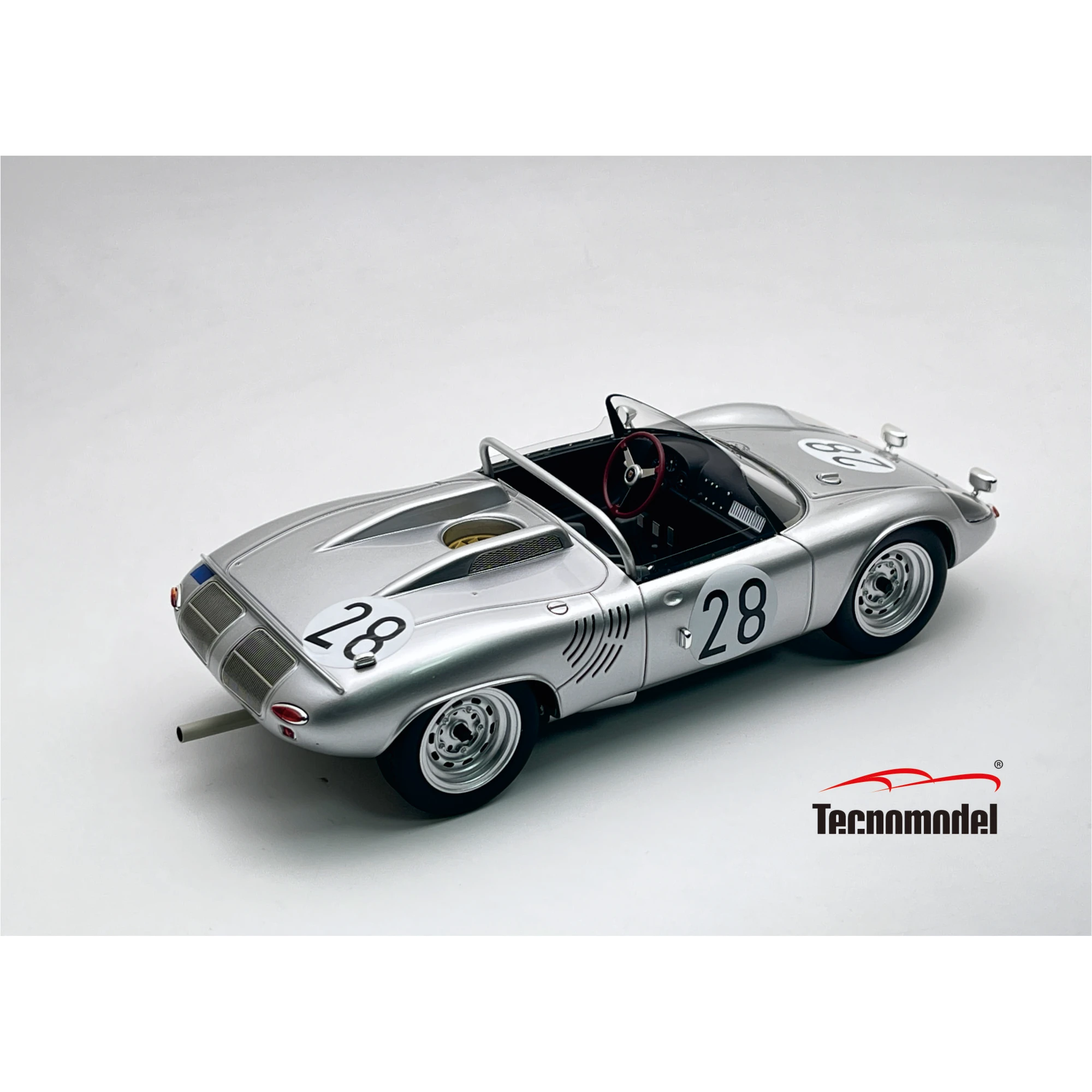 1:18 Tecnomodel - Porsche 718 WRS Spider Team Porsche System Engineering #28 24h Le Mans 1963 E. Barth - H. Linge