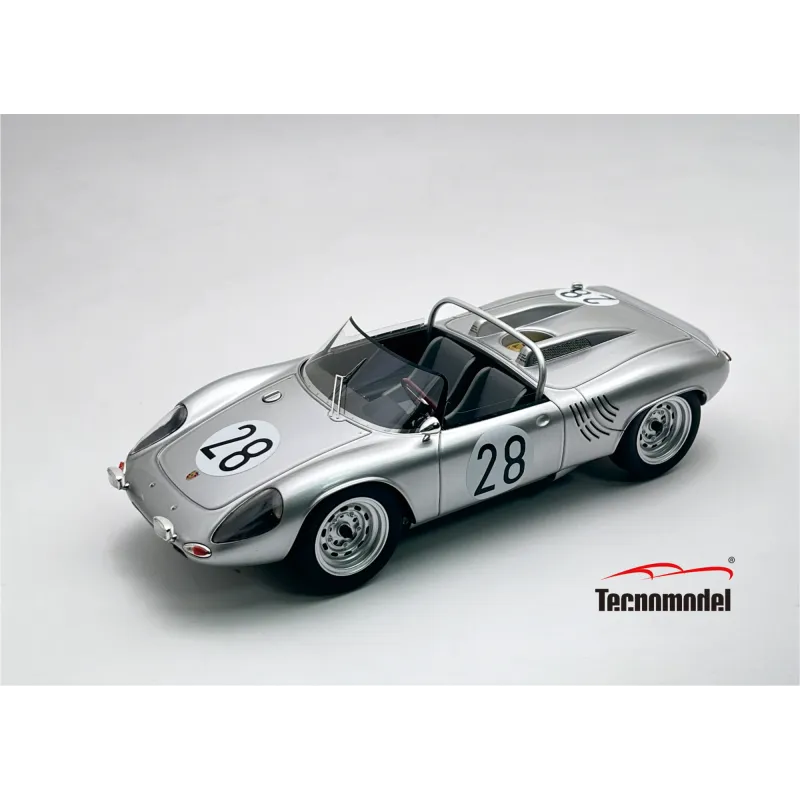 1:18 Tecnomodel - Porsche 718 WRS Spider Team Porsche System Engineering #28 24h Le Mans 1963 E. Barth - H. Linge 1:18 Tecnomodel - Porsche 718 WRS Spider Team Porsche System Engineering #28 24h Le Mans 1963 E. Barth - H. Linge