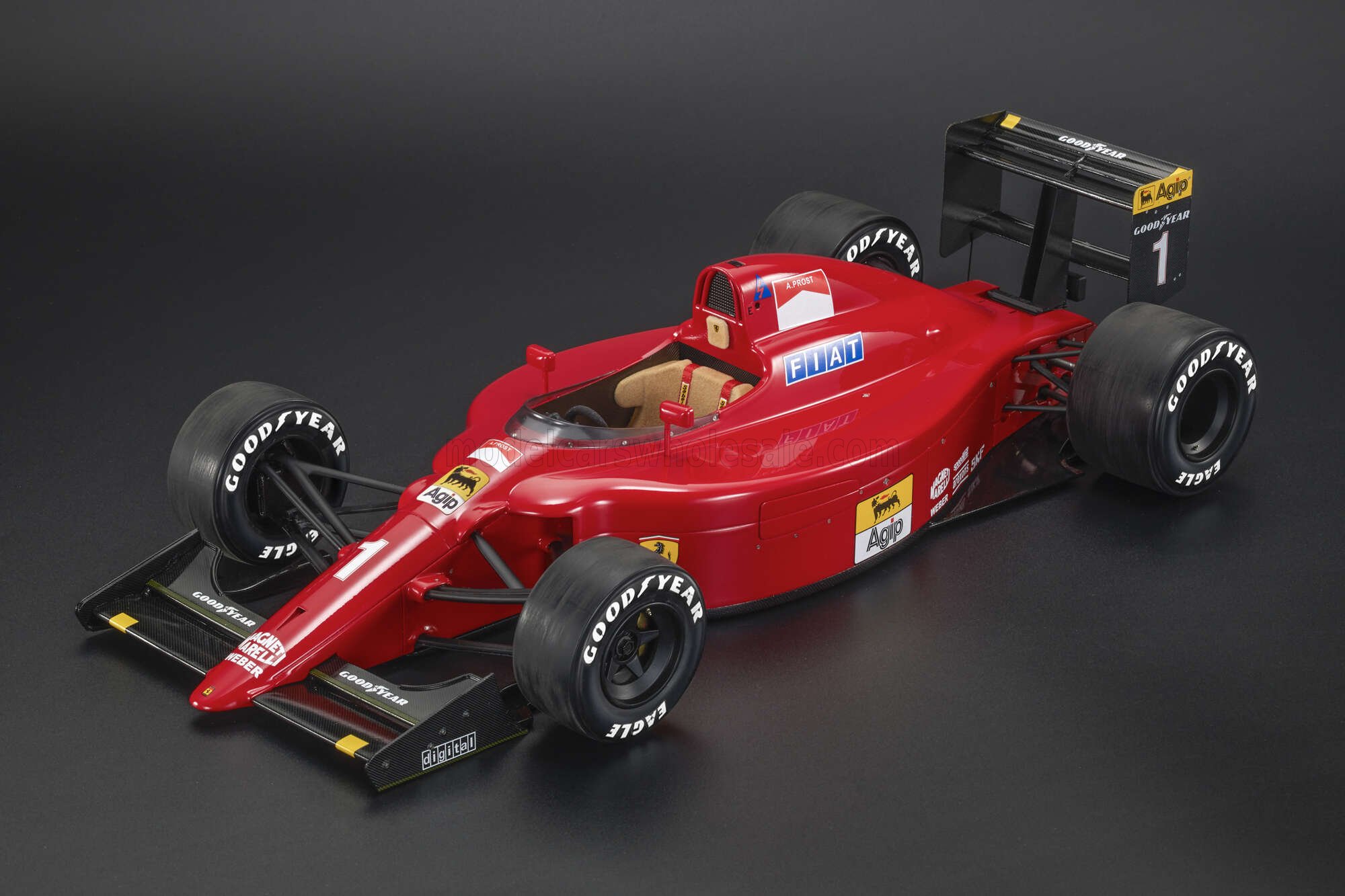 1:12 GP Replicas - Ferrari F1 641/2 #1 Winner French GP 1990 A. Prost *With Driver Figure* *100th Prost GP*