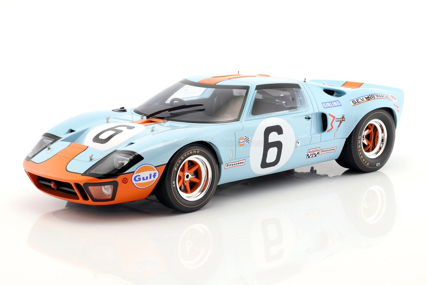 1:12 Werk83 - Ford GT40 4.9L V8 Team JW Automotive Engineering #6 Winner 24h Le Lans 1969 J. Ickx - J. Oliver