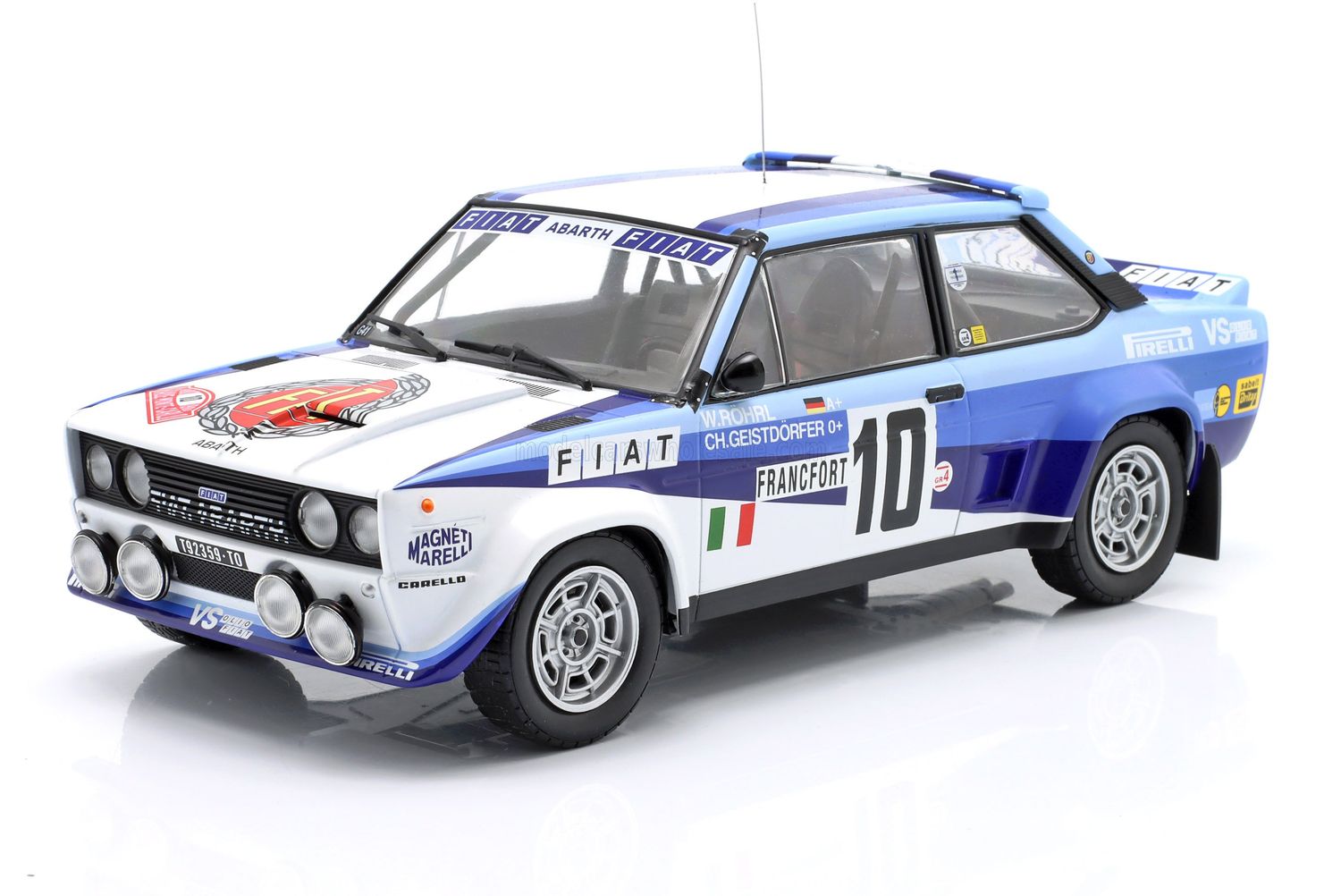 1:18 Werk83 - Fiat 131 Abarth Team Fiat Italia #10 Winner Rally Monte Carlo 1980 W. Röhrl - C. Geistdorfer
