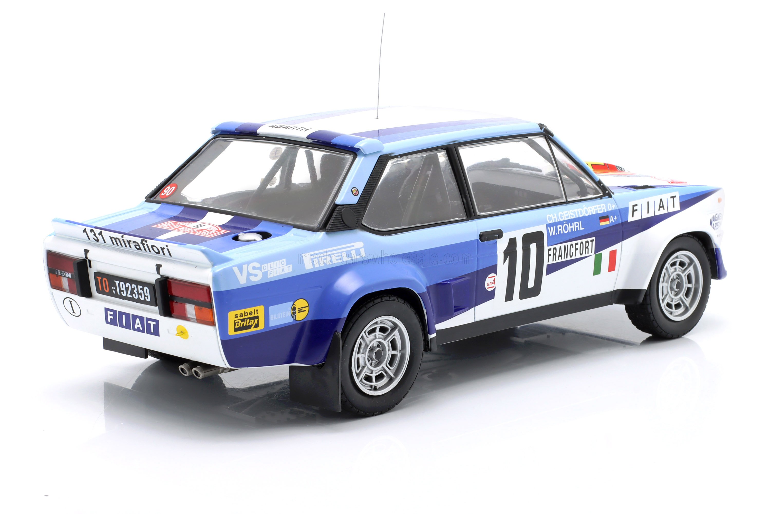 1:18 Werk83 - Fiat 131 Abarth Team Fiat Italia #10 Winner Rally Monte Carlo 1980 W. Röhrl - C. Geistdorfer