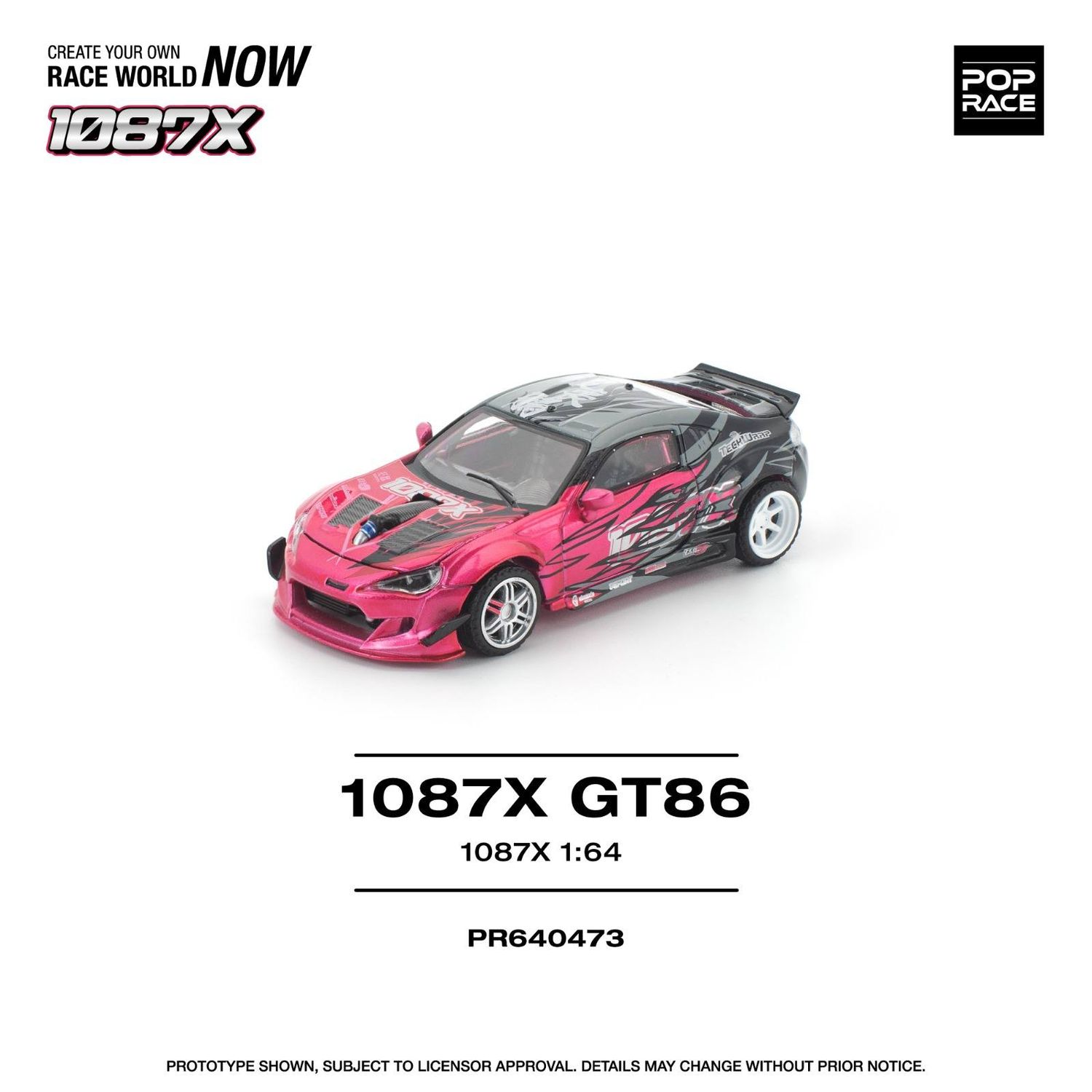 1:64 Pop Race Limited - 1087x Toyota GT86, pink
