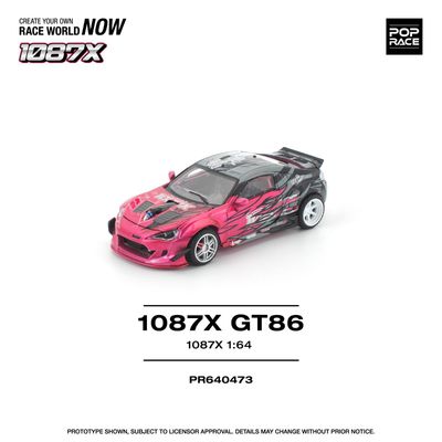 1:64 Pop Race Limited - 1087x Toyota GT86, pink 1:64 Pop Race Limited - 1087x Toyota GT86, pink