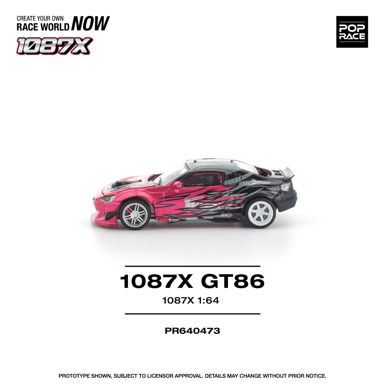 1:64 Pop Race Limited - 1087x Toyota GT86, pink