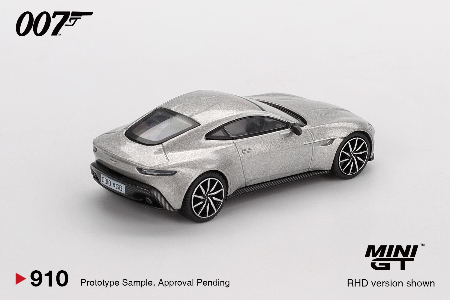 1:64 Mini GT - 2015 Aston Martin DB10 *Spectre* Simplified Chinese Blister Packaging